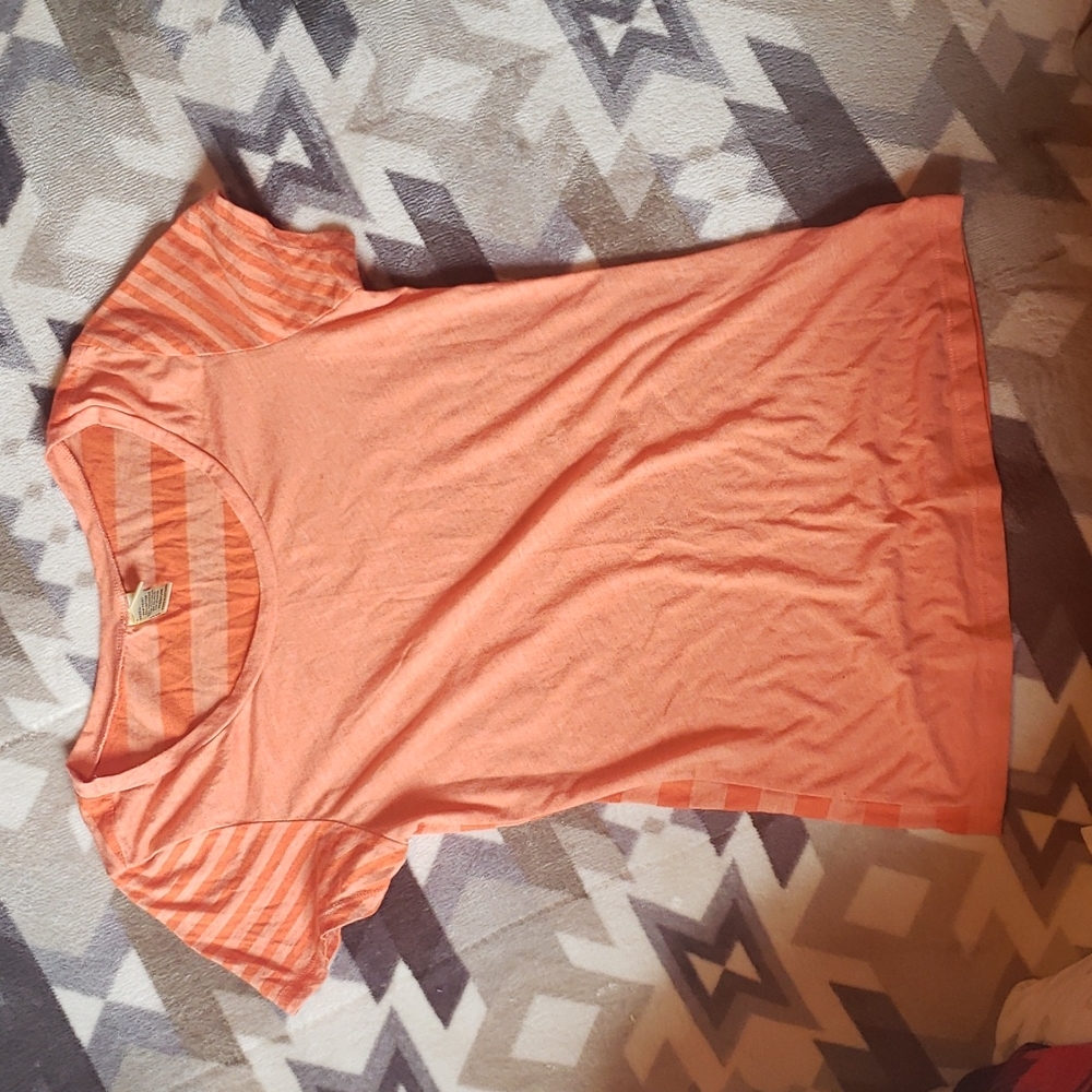 Orange Striped Shirt